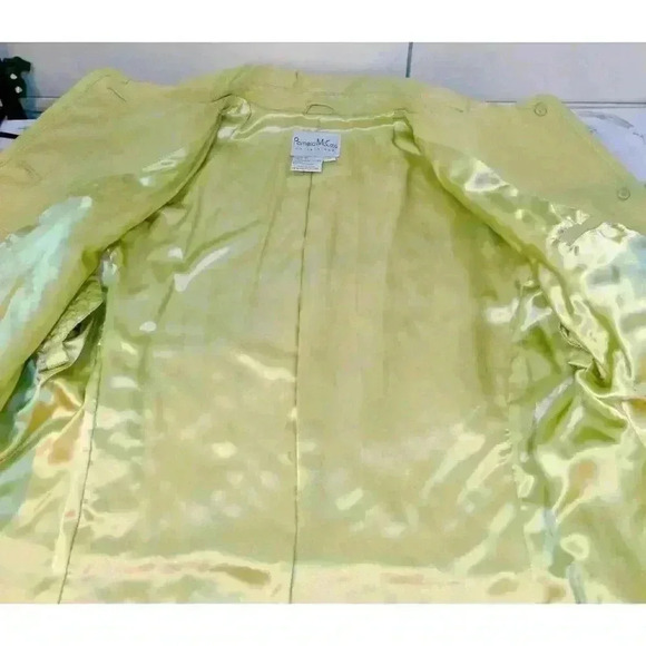 Leather Jacket Lightly Quilted Velvet Trim Pamela McCoy Size XL - Picture 9 of 16